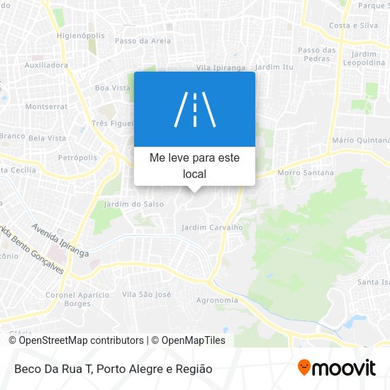 Beco Da Rua T mapa