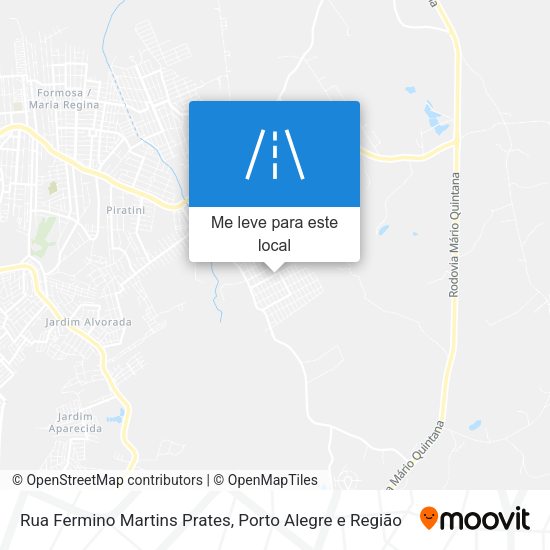 Rua Fermino Martins Prates mapa