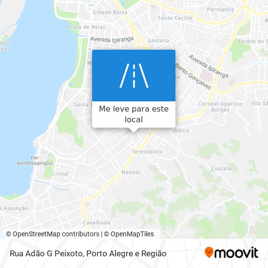 Rua Adão G Peixoto mapa