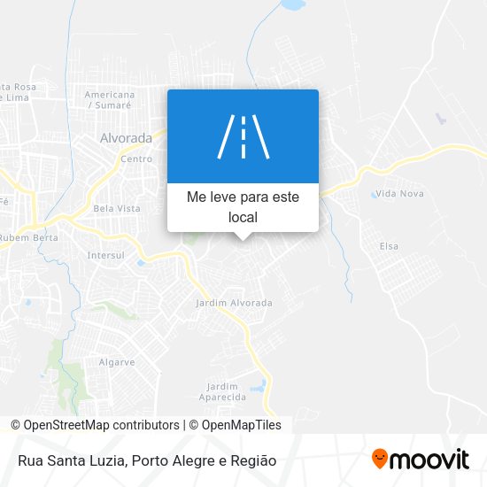 Rua Santa Luzia mapa