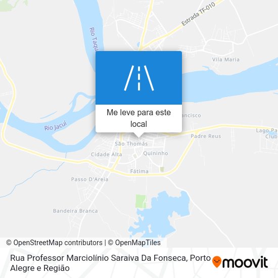 Rua Professor Marciolínio Saraiva Da Fonseca mapa