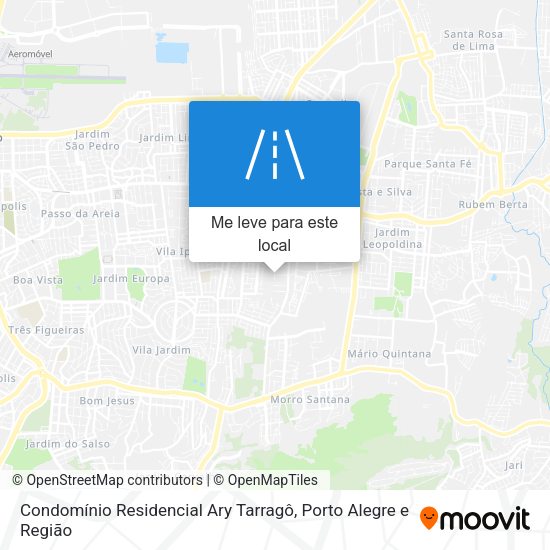 Condomínio Residencial Ary Tarragô mapa