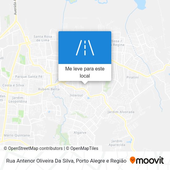Rua Antenor Oliveira Da Silva mapa