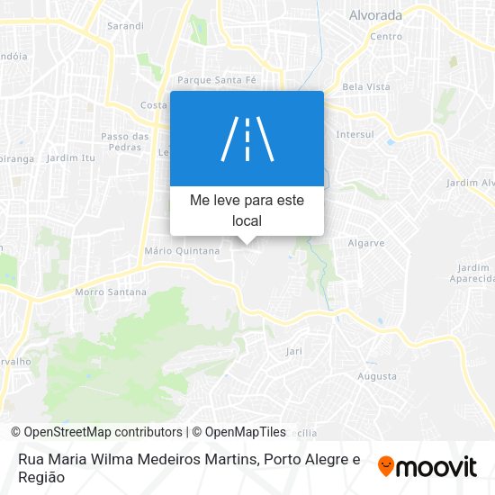 Rua Maria Wilma Medeiros Martins mapa