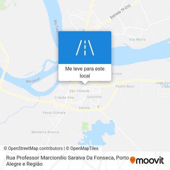 Rua Professor Marcionílio Saraiva Da Fonseca mapa
