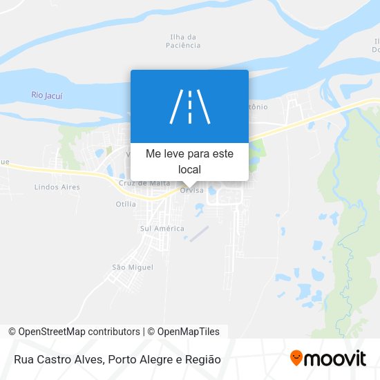 Rua Castro Alves mapa