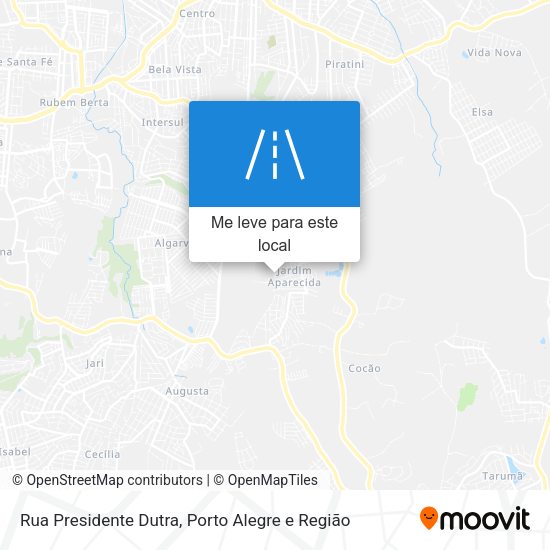 Rua Presidente Dutra mapa