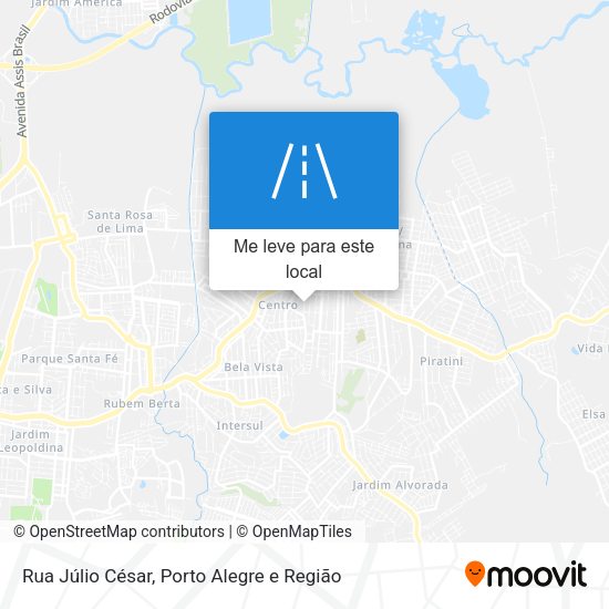 Rua Júlio César mapa