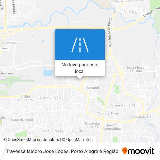 Travessa Isidoro José Lopes mapa