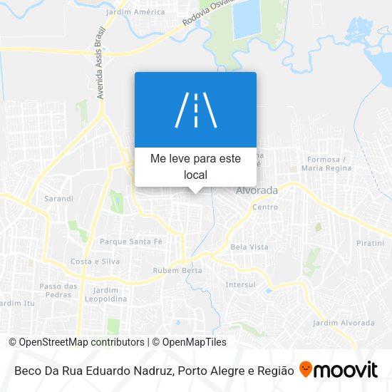Beco Da Rua Eduardo Nadruz mapa