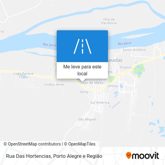 Rua Das Hortencias mapa