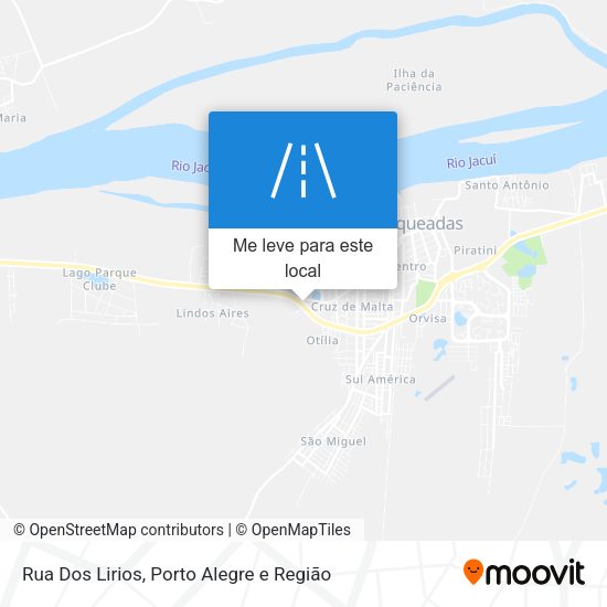Rua Dos Lirios mapa
