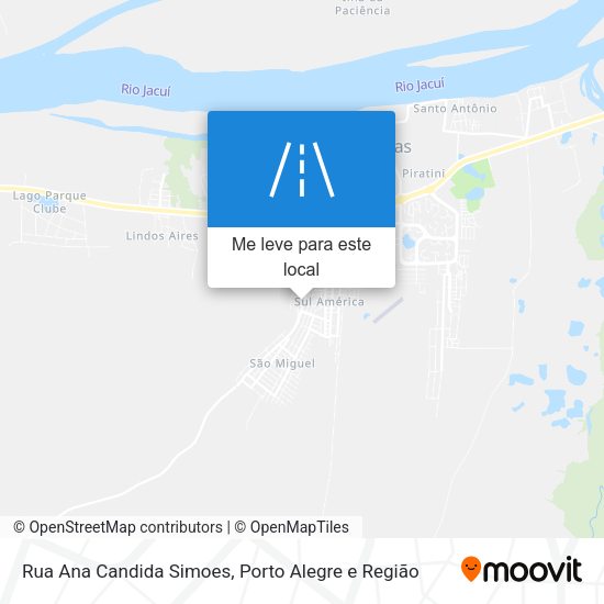 Rua Ana Candida Simoes mapa