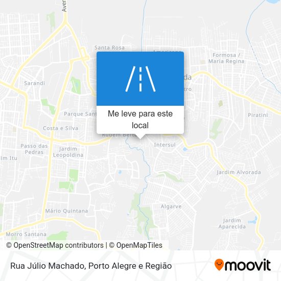 Rua Júlio Machado mapa