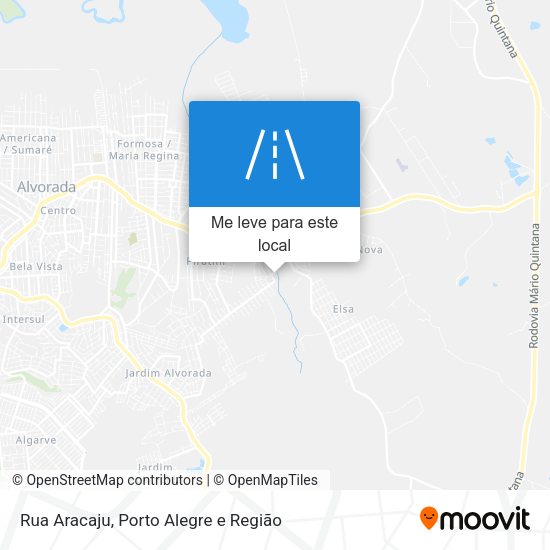 Rua Aracaju mapa