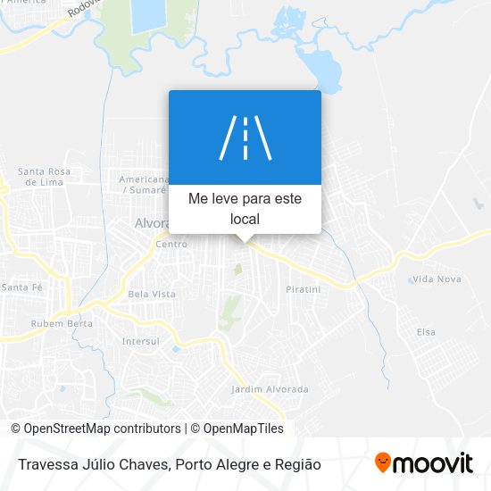 Travessa Júlio Chaves mapa