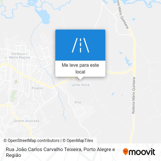 Rua João Carlos Carvalho Teixeira mapa