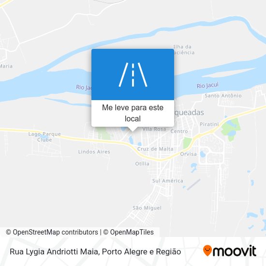 Rua Lygia Andriotti Maia mapa