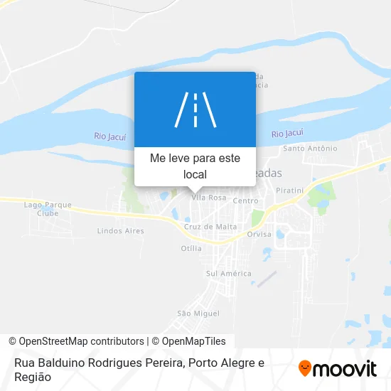 Rua Balduino Rodrigues Pereira mapa