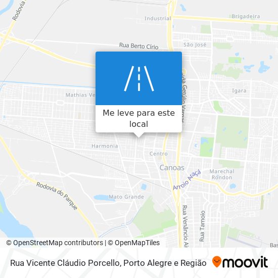 Rua Vicente Cláudio Porcello mapa