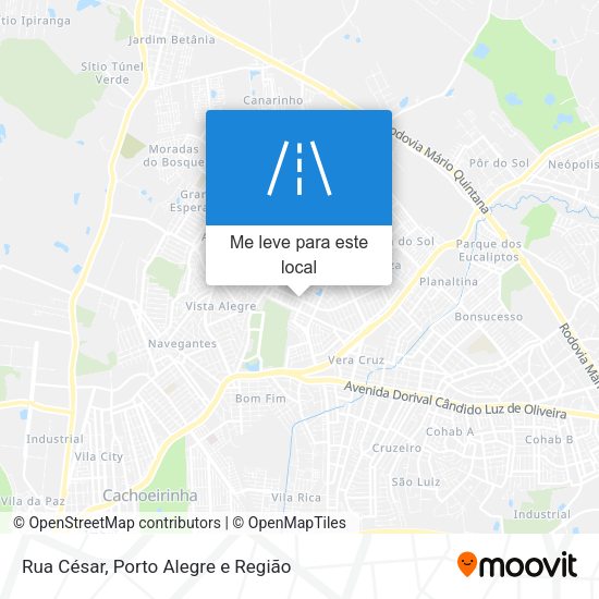 Rua César mapa