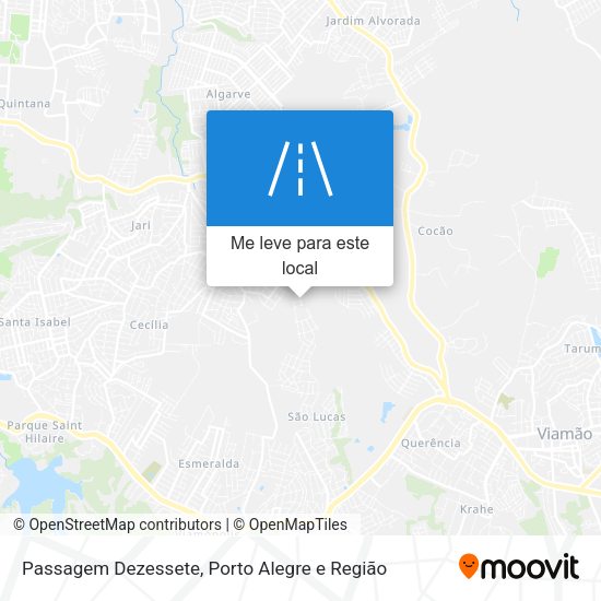 Passagem Dezessete mapa