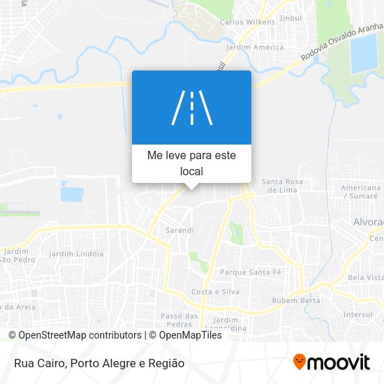 Rua Cairo mapa