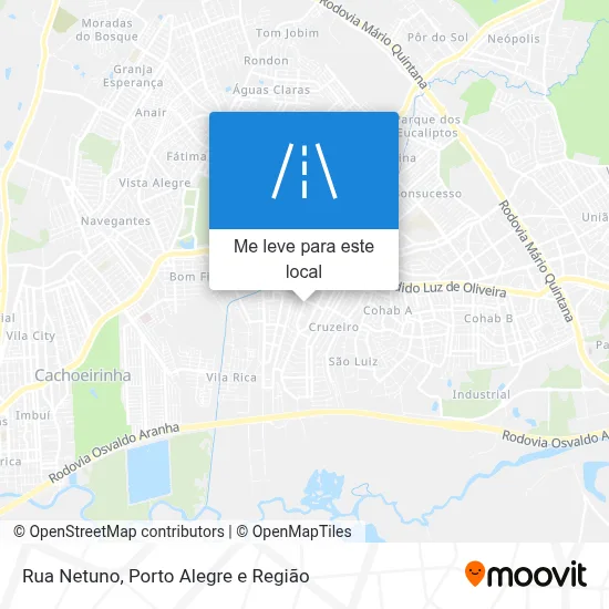 Rua Netuno mapa