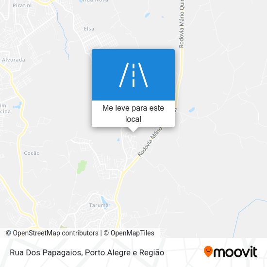 Rua Dos Papagaios mapa