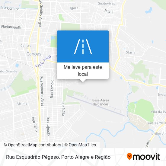 Rua Esquadrão Pégaso mapa