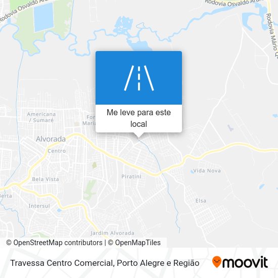 Travessa Centro Comercial mapa