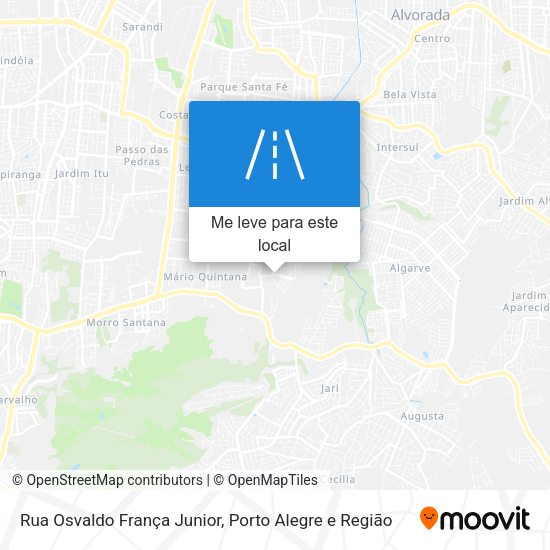 Rua Osvaldo França Junior mapa