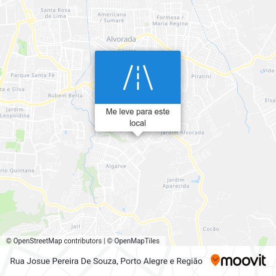 Rua Josue Pereira De Souza mapa