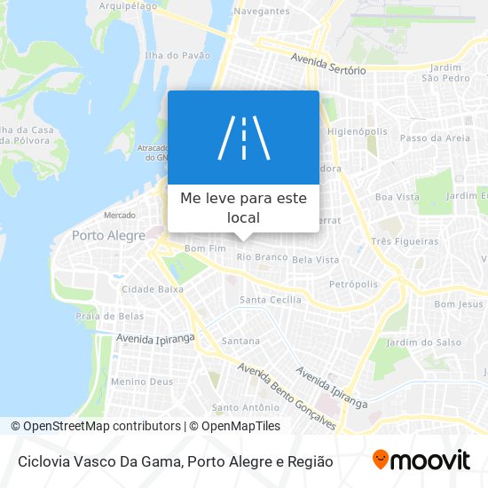 Ciclovia Vasco Da Gama mapa