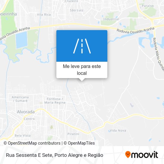 Rua Sessenta E Sete mapa