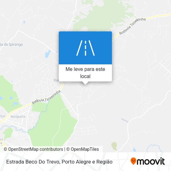 Estrada Beco Do Trevo mapa