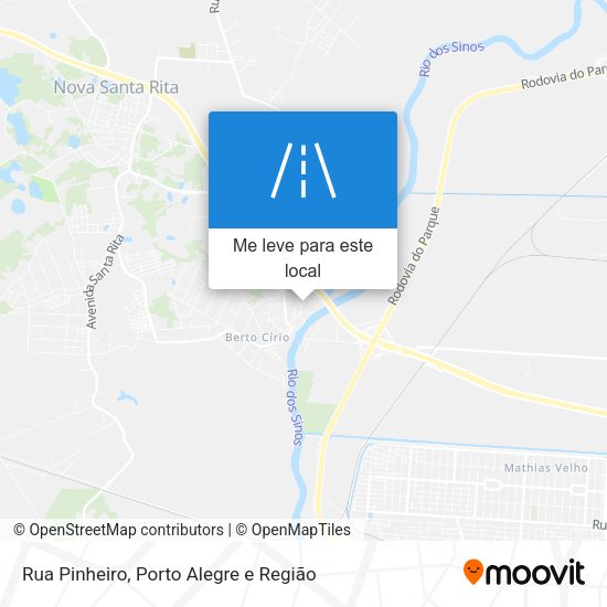 Rua Pinheiro mapa