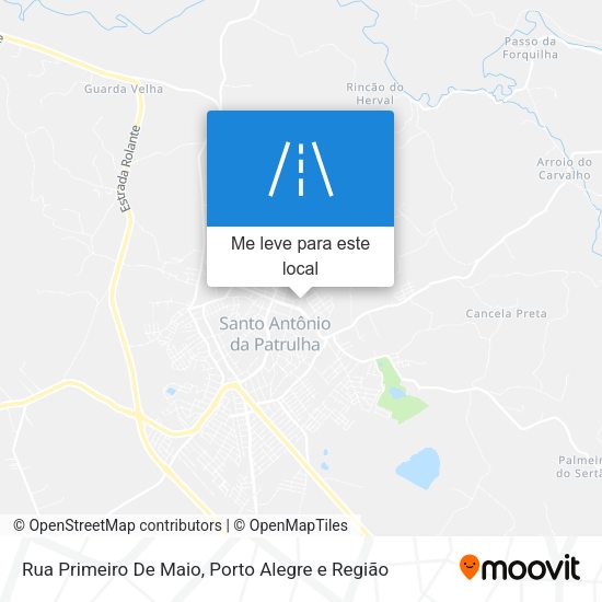 Rua Primeiro De Maio mapa