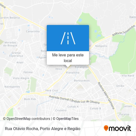 Rua Otávio Rocha mapa