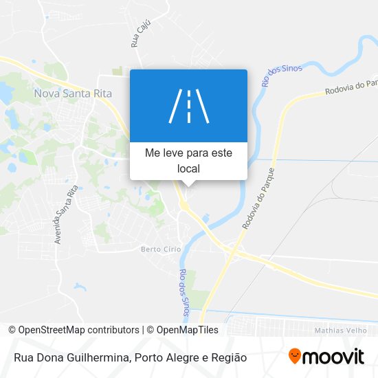 Rua Dona Guilhermina mapa