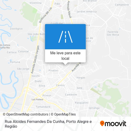 Rua Alcídes Fernandes Da Cunha mapa