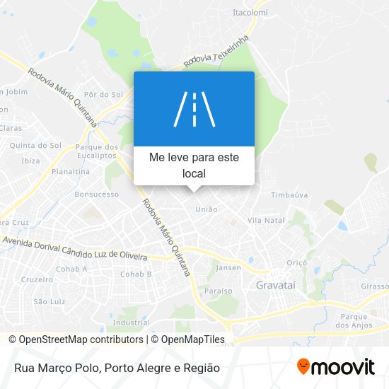 Rua Março Polo mapa