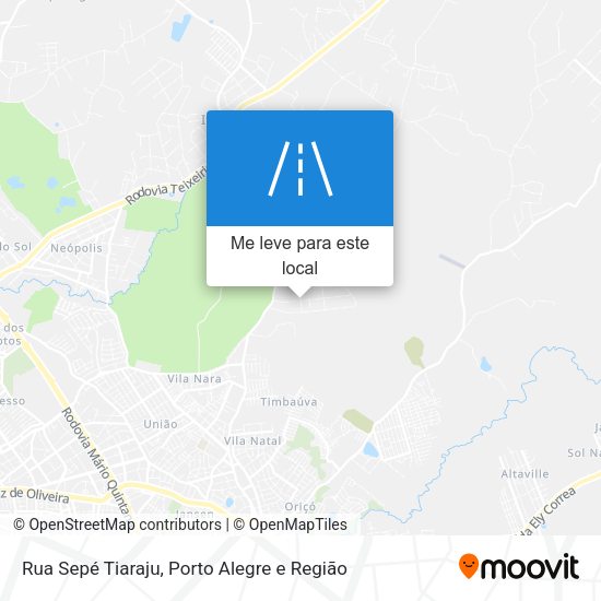 Rua Sepé Tiaraju mapa