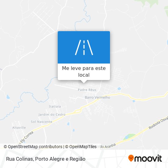 Rua Colinas mapa