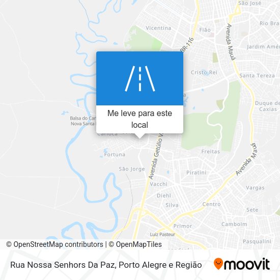 Rua Nossa Senhors Da Paz mapa