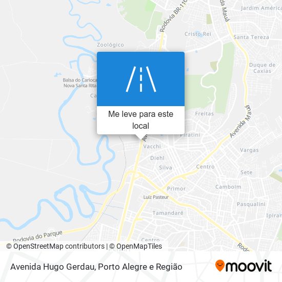 Avenida Hugo Gerdau mapa