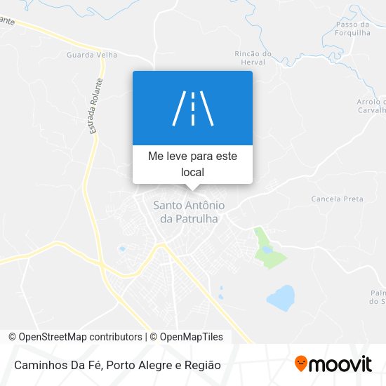 Caminhos Da Fé mapa