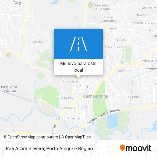 Rua Alzira Silveira mapa