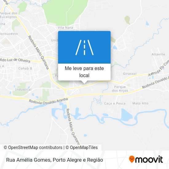 Rua Amélia Gomes mapa