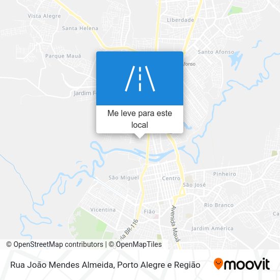Rua João Mendes Almeida mapa